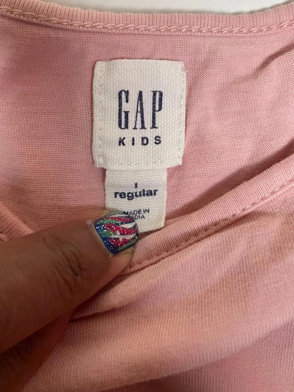 GAP Kids Y2K Layered Sequin Dress Pink Silver Crop Tee Mini Size L 12